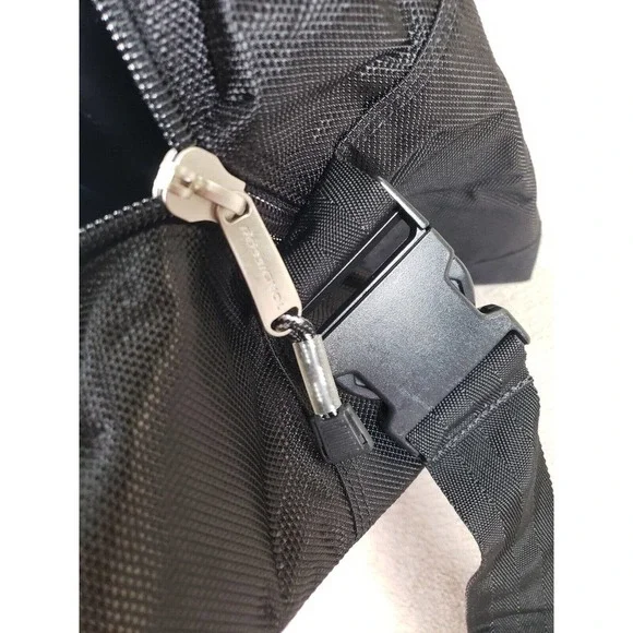 Rossignol Hand Bag Black Mens Double Top Handles Zipper Strap Carry NWT